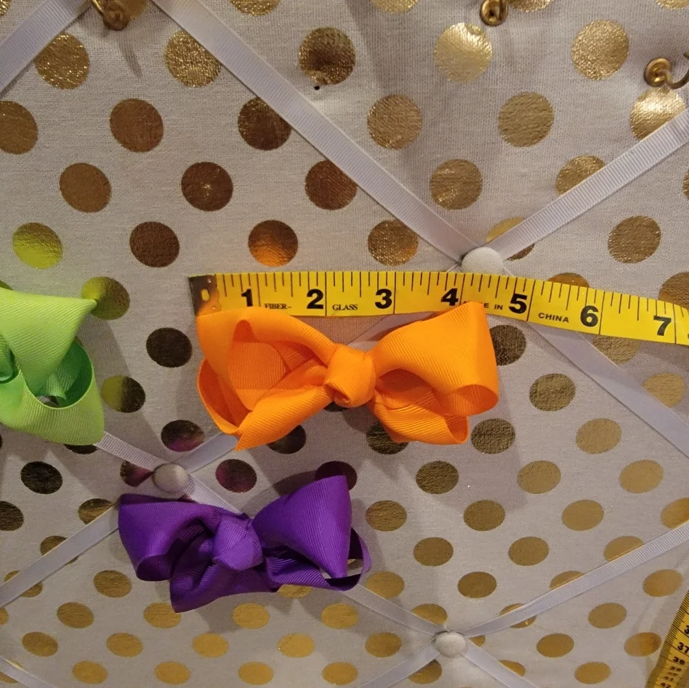 Girls 3 Pack Hair Bow Clips